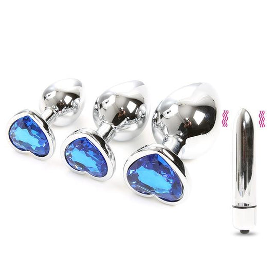 Jeweled Butt Plug & Vibrator Set - Sissy Panty Shop