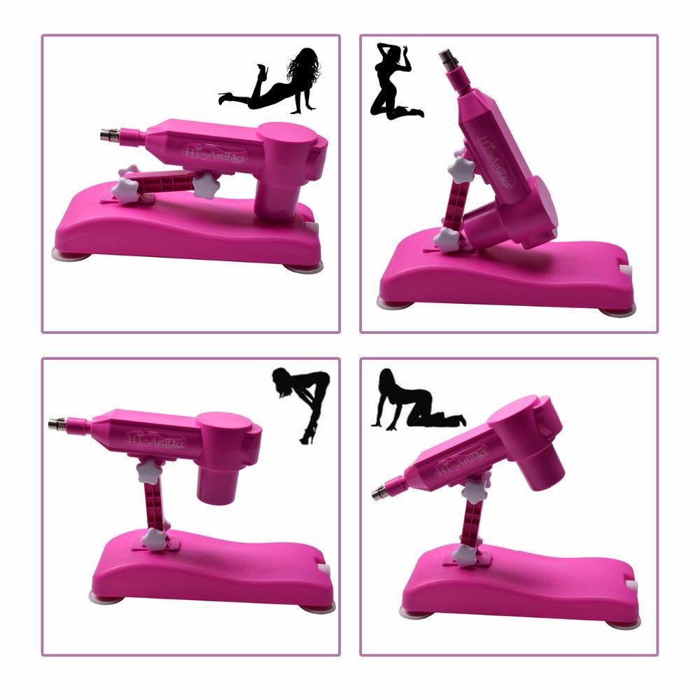 Noiseless Automatic Sex Machine w/ 8 Attachments - Sissy Panty Shop