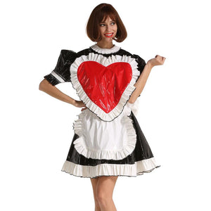Sissy Maid Lockable Heart Dress - Sissy Panty Shop