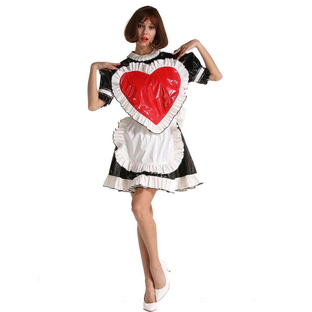 Sissy Maid Lockable Heart Dress - Sissy Panty Shop