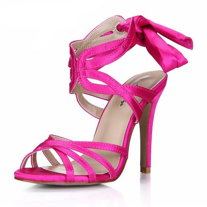 "Sissy Blanche" Satin Sandals - Sissy Panty Shop