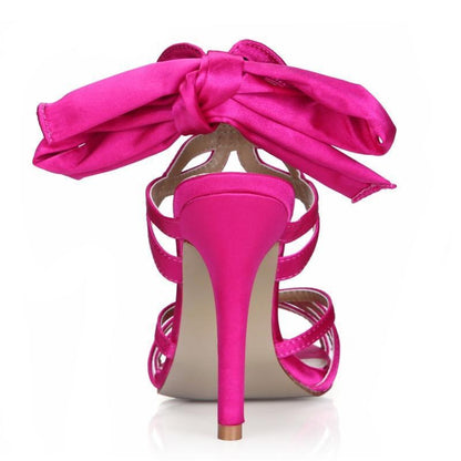 "Sissy Blanche" Satin Sandals - Sissy Panty Shop