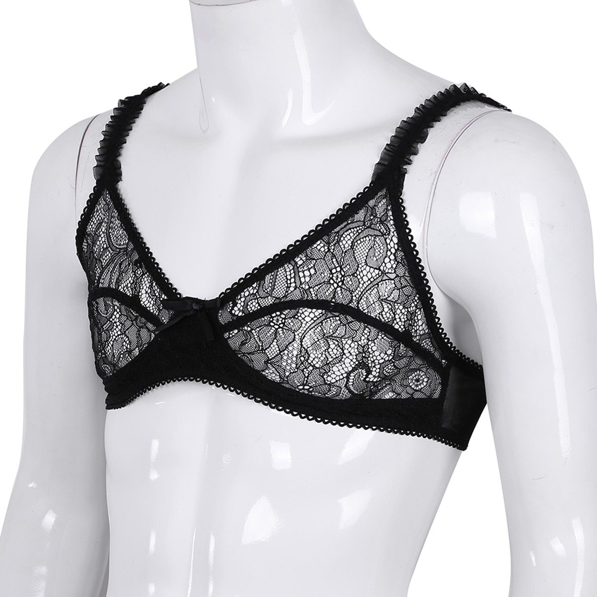 Sheer Floral Lace Bralette - Sissy Panty Shop