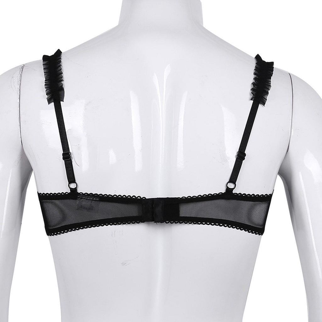 Sheer Floral Lace Bralette - Sissy Panty Shop