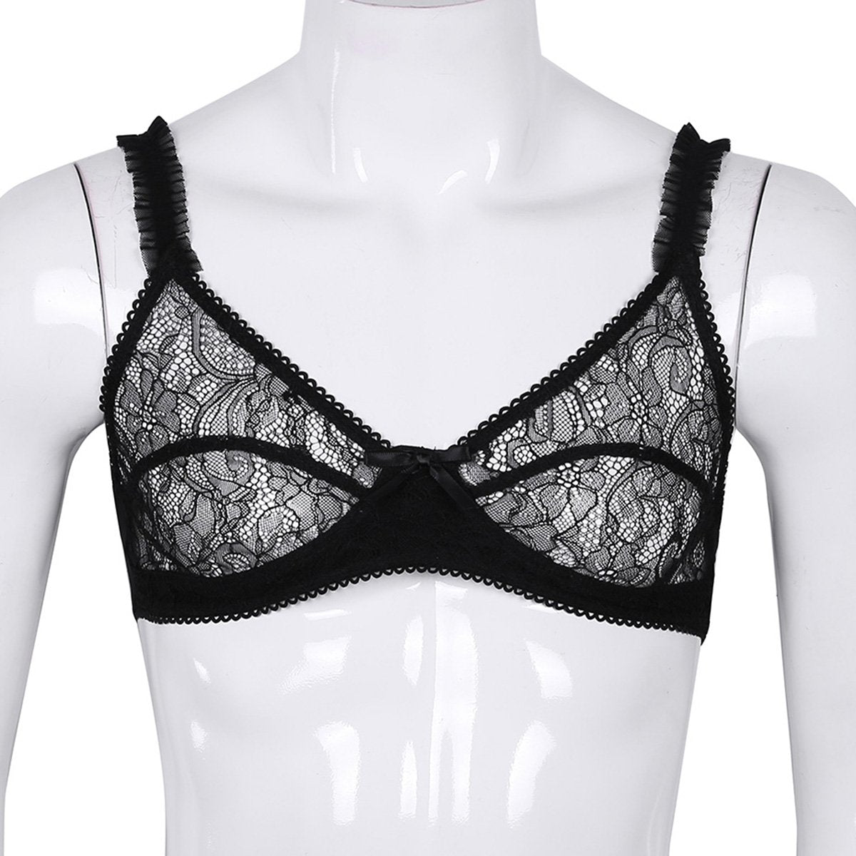 Sheer Floral Lace Bralette - Sissy Panty Shop