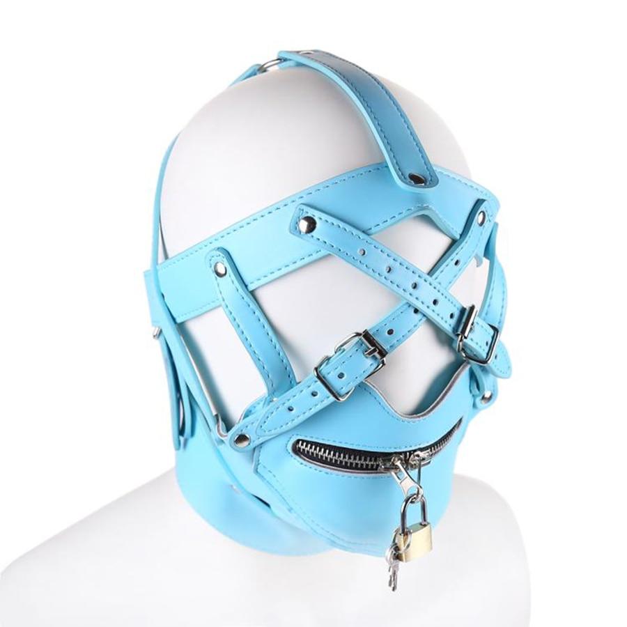 "Tranny Linda" Lockable Muzzle Hood - Sissy Panty Shop