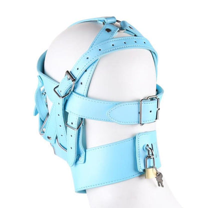 "Tranny Linda" Lockable Muzzle Hood - Sissy Panty Shop