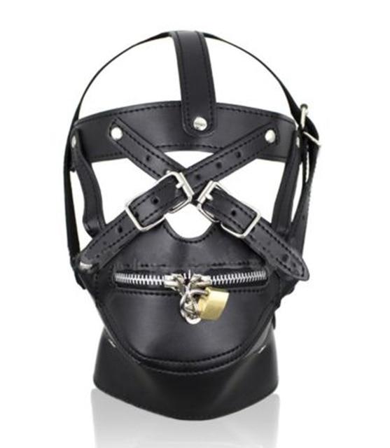 "Tranny Linda" Lockable Muzzle Hood - Sissy Panty Shop