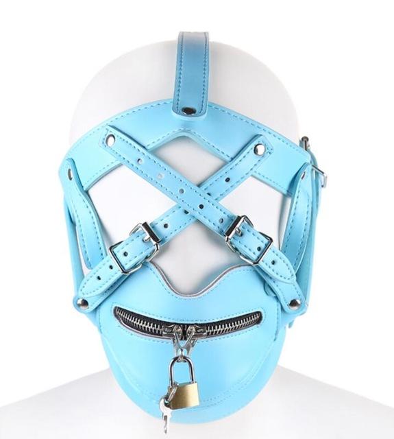 "Tranny Linda" Lockable Muzzle Hood - Sissy Panty Shop