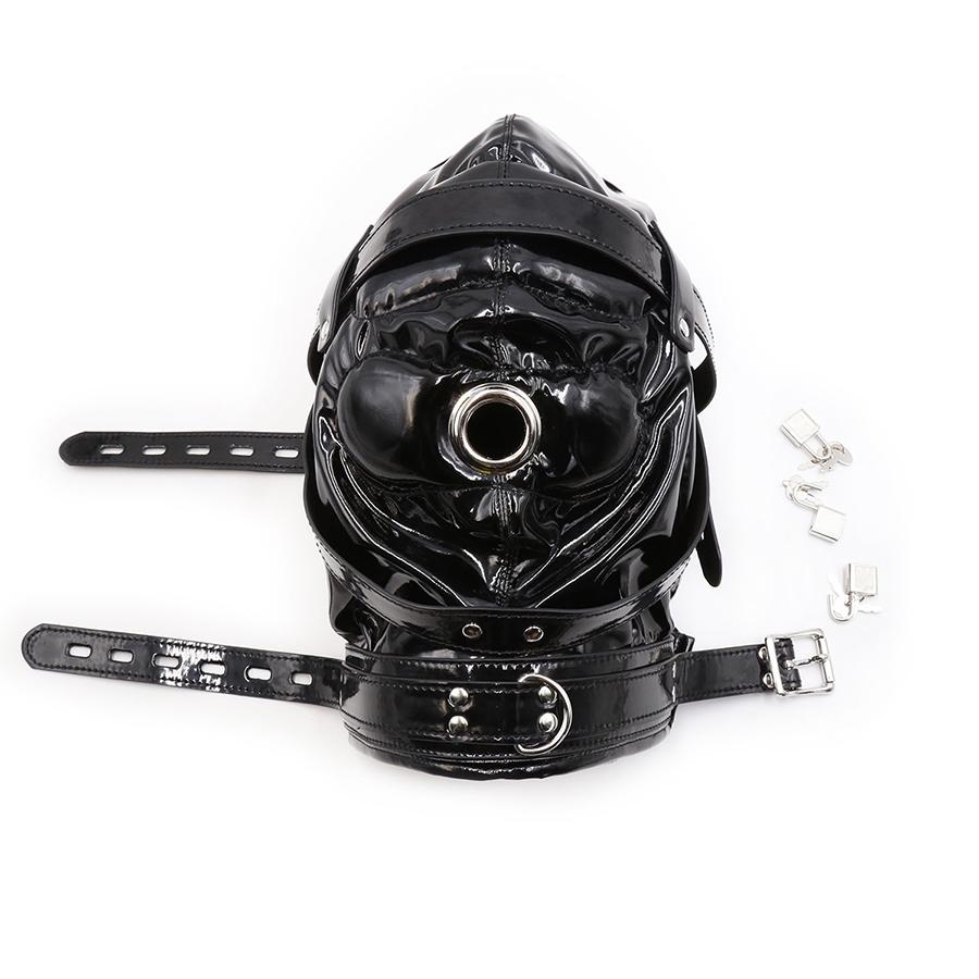 BDSM Mask with locking straps - Sissy Panty Shop