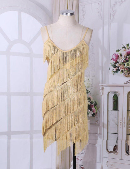 "Tranny Fatima" Fringe Tassel Dress - Sissy Panty Shop