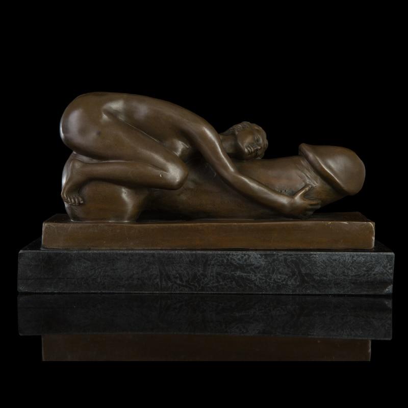 Penis Worship Bronze Figurine - Sissy Panty Shop