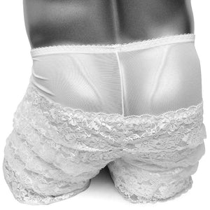 Sheer Lace Ruffled Panties - Sissy Panty Shop