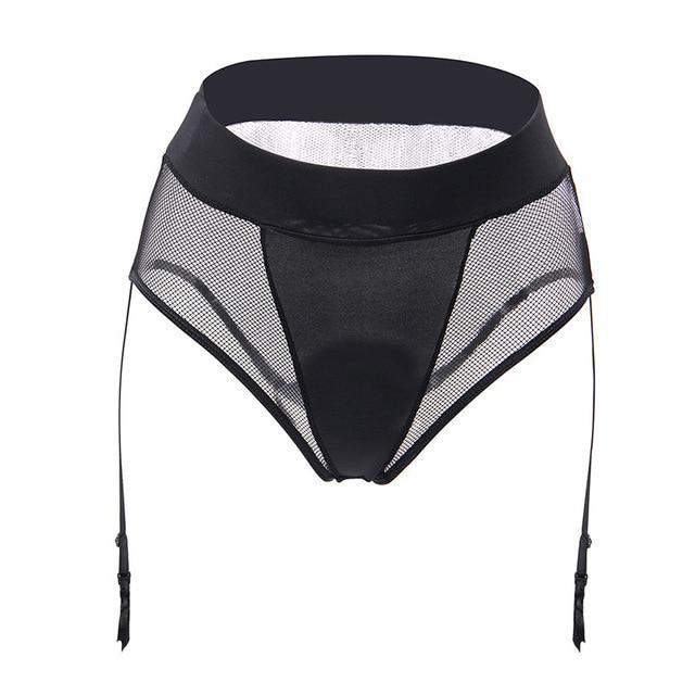 "Sissy Amanda" Mesh Garter Belt - Sissy Panty Shop