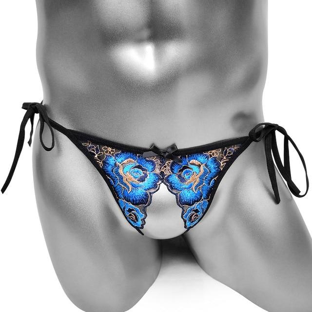 "Sissy Trina" Embroidery Thong - Sissy Panty Shop