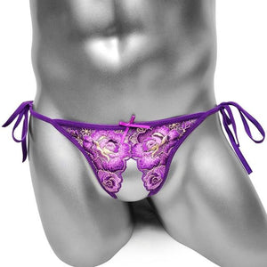 "Sissy Trina" Embroidery Thong - Sissy Panty Shop