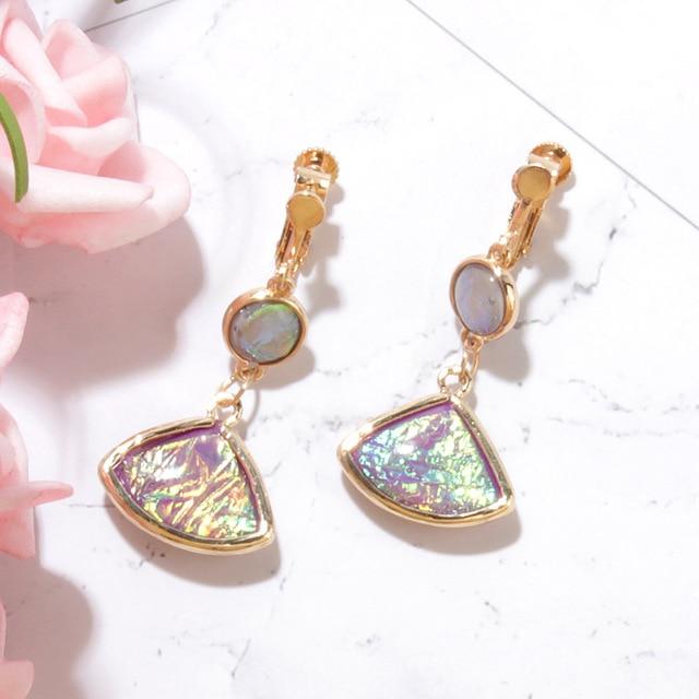 Opal Clip On Earrings - Sissy Panty Shop