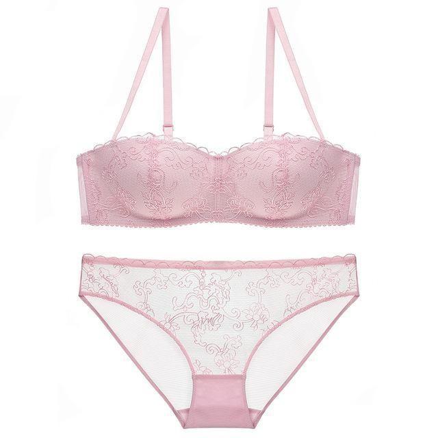 "Sissy Hanna" Pink Lace Lingerie Set - Sissy Panty Shop