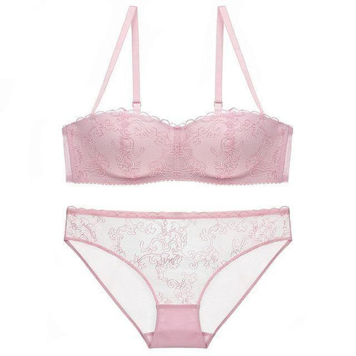 "Sissy Hanna" Pink Lace Lingerie Set - Sissy Panty Shop