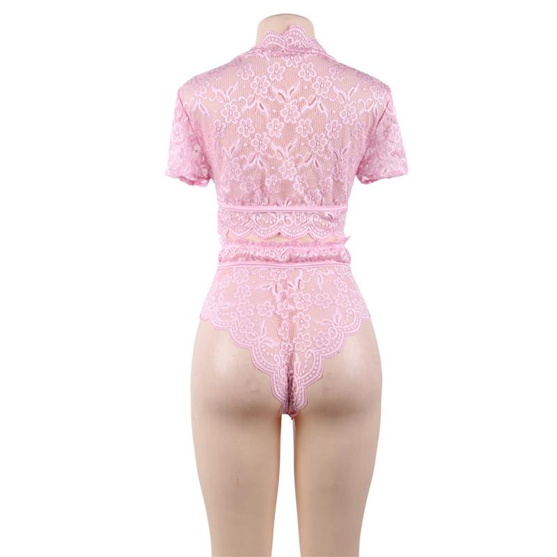 Pink Lace Lingerie Set - Sissy Panty Shop