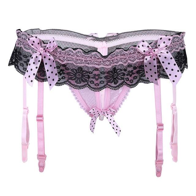 "Sissy Aurora" Panties w/ Garters - Sissy Panty Shop