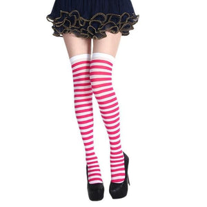 Striped School Girl Stockings - Sissy Panty Shop