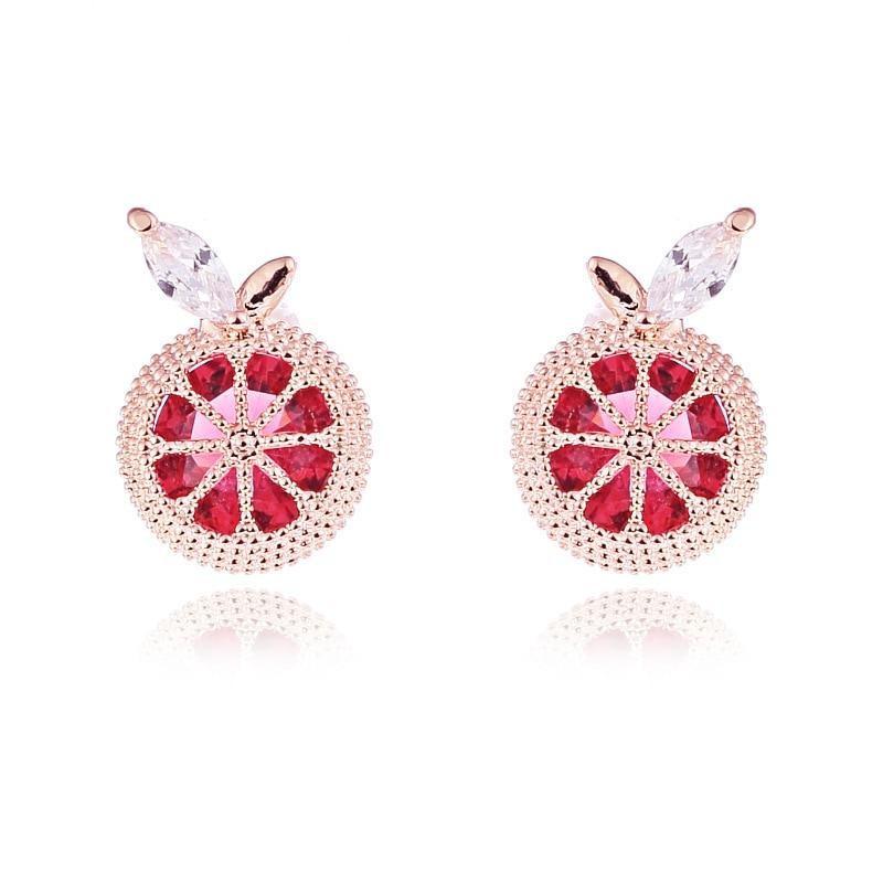 Grapefruit Clip On Earrings - Sissy Panty Shop