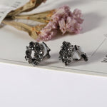 Black Crystal Clip On Earrings - Sissy Panty Shop