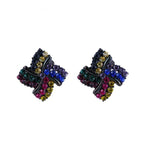 Colorful Rhinestone Clip On Earrings Sissy Panty Shop 