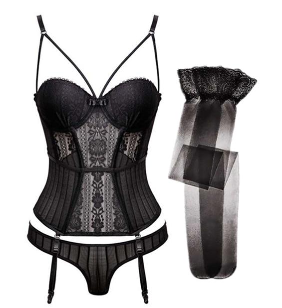 "Sissy Laura" 3 Piece Lingerie Set - Sissy Panty Shop