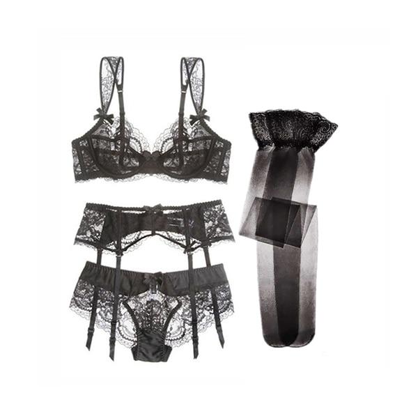 "Sissy Erika" 4 Piece Lingerie Set - Sissy Panty Shop