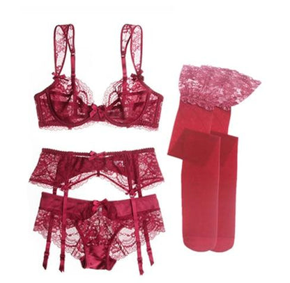 "Sissy Erika" 4 Piece Lingerie Set - Sissy Panty Shop