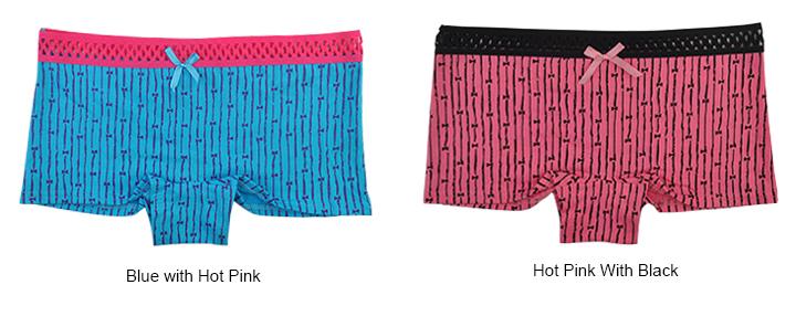 6 Pcs Sissy Striped Boyshorts - Sissy Panty Shop