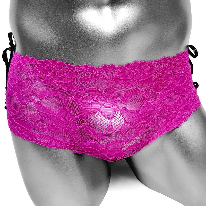 Lace Up Sissy Boxer Panties - Sissy Panty Shop