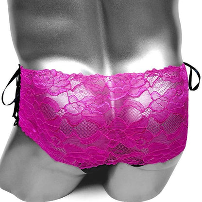 Lace Up Sissy Boxer Panties - Sissy Panty Shop