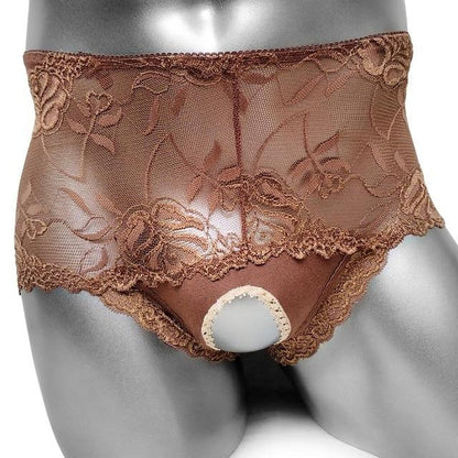 Crotchless Sissy Lace Boxer - Sissy Panty Shop