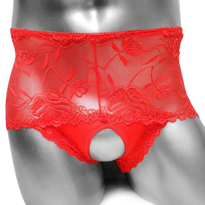 Crotchless Sissy Lace Boxer - Sissy Panty Shop