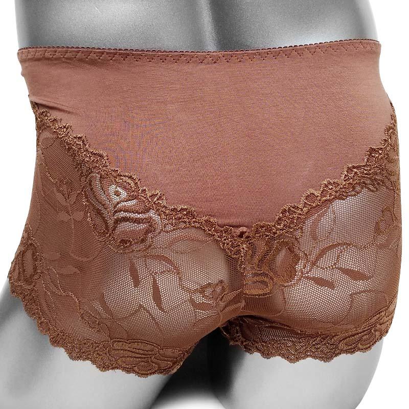 Sissy Lace Boxers With Bulge Pouch - Sissy Panty Shop