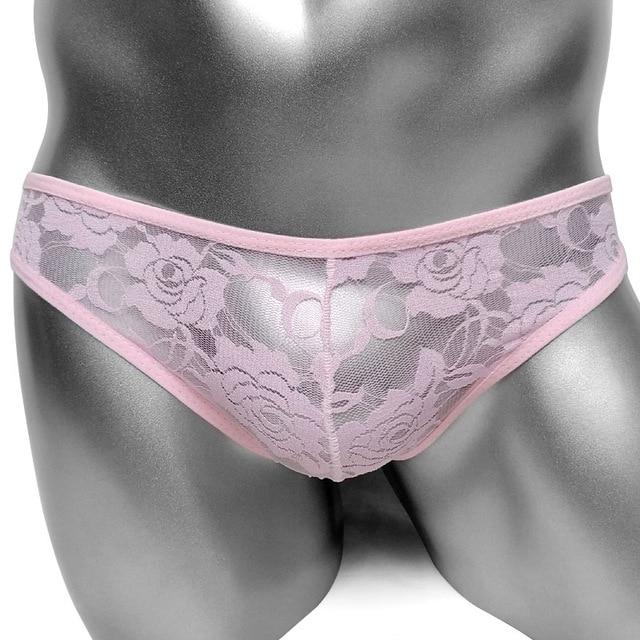 "Sissy Jennifer" Transparent Lace Thong - Sissy Panty Shop