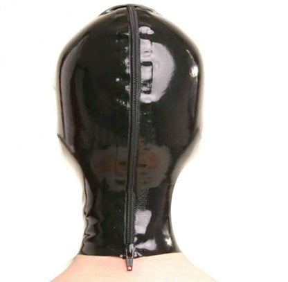 Latex Hood With Attached Mouth Plug - Sissy Panty Shop