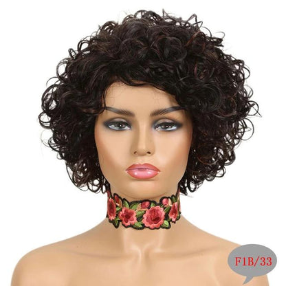 "Sissy Erika" Short Curly Natural Hair Wig - Sissy Panty Shop