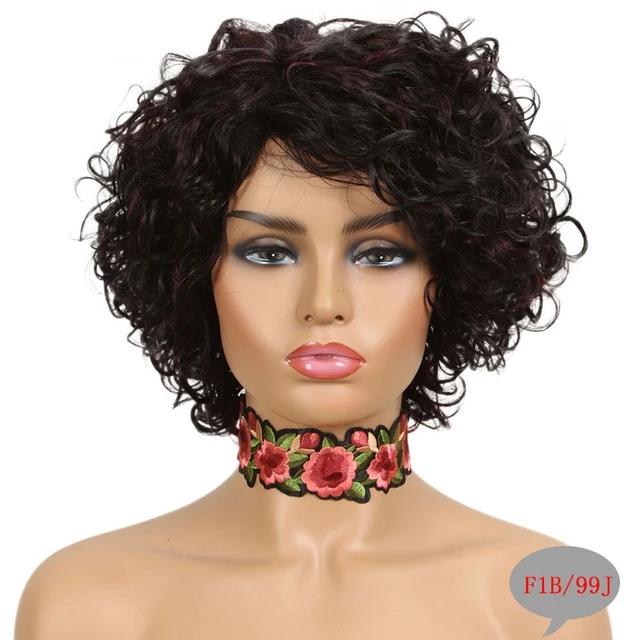 "Sissy Erika" Short Curly Natural Hair Wig - Sissy Panty Shop