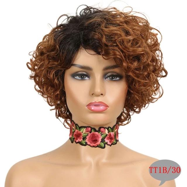 "Sissy Erika" Short Curly Natural Hair Wig - Sissy Panty Shop