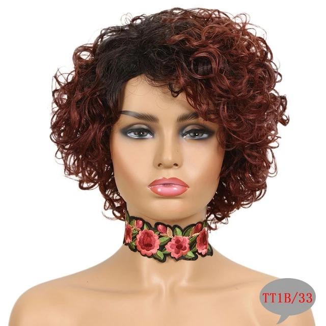 "Sissy Erika" Short Curly Natural Hair Wig - Sissy Panty Shop