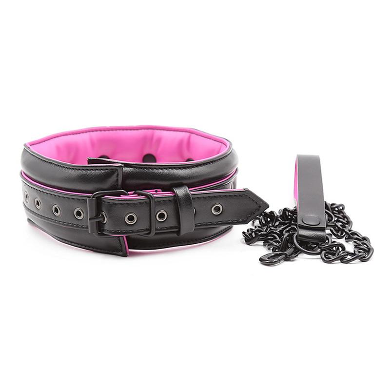 🖤💖 "Sissy Slave" Collar with Attached Chain - Embrace Your Feminine Submission! 💖🖤 - Sissy Panty Shop