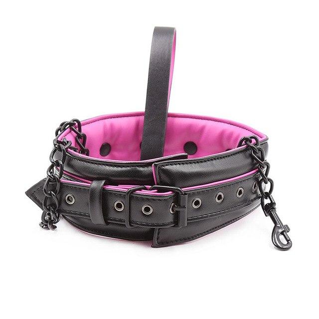 🖤💖 "Sissy Slave" Collar with Attached Chain - Embrace Your Feminine Submission! 💖🖤 - Sissy Panty Shop