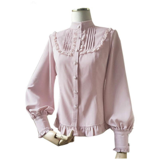 Lolita Lantern Sleeve Ruffled Blouse - Sissy Panty Shop