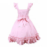 Pink Bow & Ruffles Lolita Cotton Dress - Sissy Panty Shop