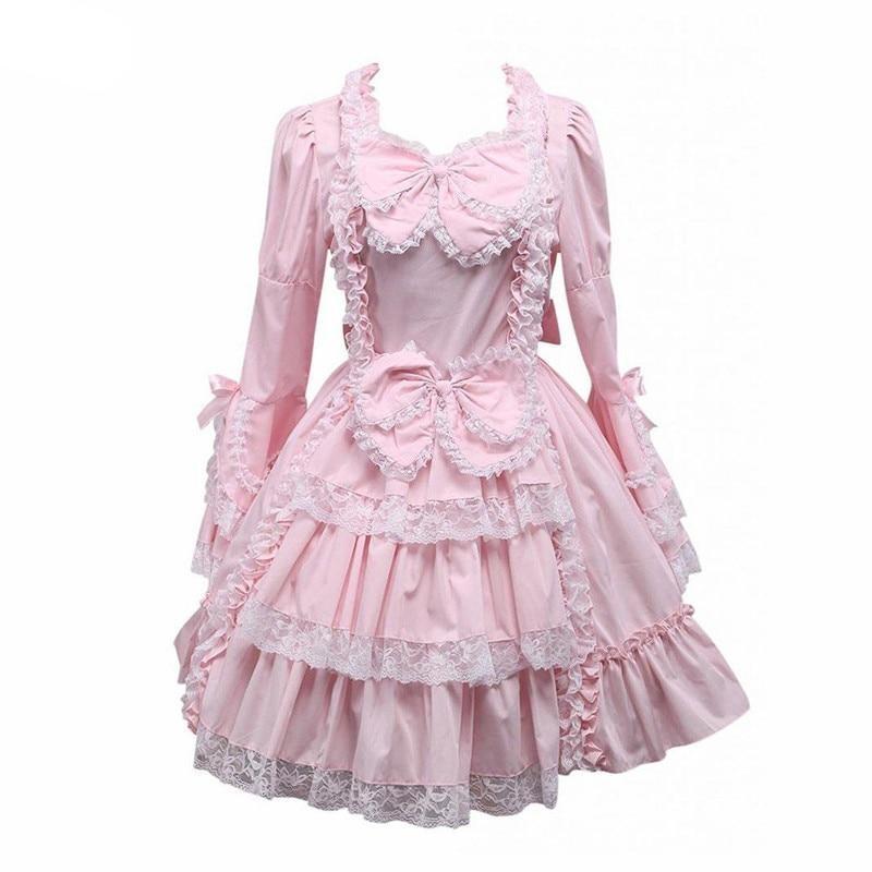 Lolita Dress "Pink Bow & Ruffles" - Sissy Panty Shop