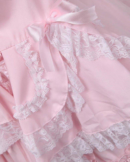 Lolita Dress "Pink Bow & Ruffles" - Sissy Panty Shop